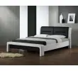 CASSANDRA 160 cm łóżko biało-czarny