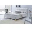 SANDY łóżko tapicerowane biały