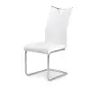 Krzesło K224 białe ekoskóra / chrom
