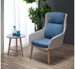 PURIO fotel wypoczynkowy jasny popiel / niebieski