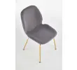 K381 krzesło popielaty / złoty