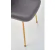 K381 krzesło popielaty / złoty