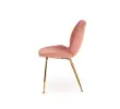 K381 krzesło różowy / złoty