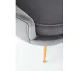 AMORINITO fotel wypoczynkowy popielaty / złoty