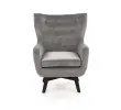 MARVEL fotel wypoczynkowy popielaty / czarny