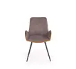 K392 krzesło popielaty / brązowy