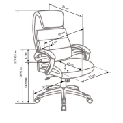 FOTEL OBROTOWY SIDNEY CZARNY – fotel komputerowy, fotel biurowy, fotel obrotowy, fotel do biura, ergonomiczny fotel