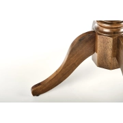 STÓŁ ROZKŁADANY OKRĄGŁY 90-124x90 CIEMNY ORZECH WILLIAM – stół okrągły rozkładany, stół okrągły powiększany, stół okrągły nowoczesny, stół okrągły sklep internetowy, okrągły stół do jadalni