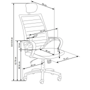 FOTEL OBROTOWY CZARNO-BIAŁY SOCKET – fotel komputerowy, fotel biurowy, fotel obrotowy, fotel do biura, ergonomiczny fotel