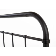 ŁÓŻKO METALOWE CZARNE LINDA 90x200 ze stelażem – nowoczesny, łóżko 160x200, łóżko nowoczesne, łóżko wygodne, łóżko tapicerowane, łóżko sypialnia