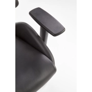 FOTEL OBROTOWY GABINETOWY HASEL czarny / popiel – fotel komputerowy, ergonomiczny fotel, fotel do biura, fotel obrotowy, idealny do salonu