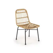 K401 krzesło naturalny / czarny