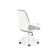 FOTEL OBROTOWY PRACOWNICZY SPIN 2 beżowy / biały – nowoczesny, ergonomiczny fotel, fotel do biura, fotel obrotowy, fotel komputerowy, fotel biurowy
