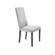 DIEGO 2 krzesło czarny / tap. velvet pikowany Pasy - MONOLITH 85 jasny popiel)