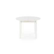 RINGO stół kolor blat - biały, nogi - biały (102-142x102x76 cm) – stół do kuchni, stół biały, stoły sklep online, stół okrągły, idealny do salonu