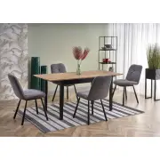 GREG stół rozkładany kolor dąb wotan/czarny