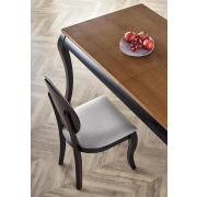 WINDSOR stół rozkładany 160-240x90x76 cm kolor ciemny dąb/czarny (2p=1szt) – stół rozkładany do jadalni, stół rozkładany 140x80, stół rozkładany do salonu, stół rozkładany online, nowoczesny stół rozkładany, stoły rozkładane sklep, stół powiększany