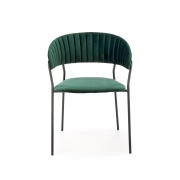KRZESŁO TAPICEROWANE CIEMNY ZIELONY VELVET K426 – krzesło jadalnia, krzesło nowoczesne, krzesło do salonu, krzesło tapicerowane, wygodne krzesła