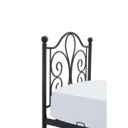 Łóżko metalowe 90x200 czarne PANAMA