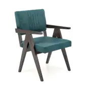 MEMORY krzesło heban / tap: MONOLITH 37 c.zielony)