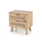 SZAFKA NOCNA DĄB ARTISAN / CZARNY BORNEO SN-1 – szafki do łóżka, szafka sypialnia, stolik nocny, szafka nocna, szafki nocne