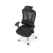 FOTEL OBROTOWY GABINETOWY CZARNY GILBERTO – nowoczesny, fotel do biura, fotel komputerowy, fotel biurowy, ergonomiczny fotel, fotel obrotowy