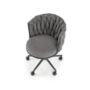 FOTEL OBROTOWY GABINETOWY POPIELATY TALON – ergonomiczny fotel, fotel do biura, fotel obrotowy, fotel komputerowy, idealny do salonu