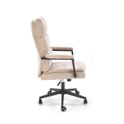 FOTEL OBROTOWY BEŻOWY ADRIANO – fotel komputerowy, ergonomiczny fotel, fotel do biura, fotel obrotowy, idealny do salonu
