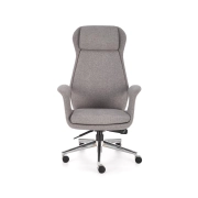 FOTEL OBROTOWY GABINETOWY JASNY POPIELATY KEVIN – nowoczesny, fotel do biura, fotel komputerowy, fotel biurowy, ergonomiczny fotel, fotel obrotowy