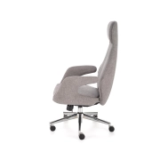 FOTEL OBROTOWY GABINETOWY JASNY POPIELATY KEVIN – fotel komputerowy, ergonomiczny fotel, fotel do biura, fotel obrotowy, idealny do salonu