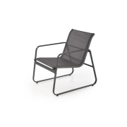 CONOR zestaw ogrodowy ( sofa + fotel 2x + ława ), ciemny popiel / jasny popiel – nowoczesny fotel, fotel tapicerowany, fotele stylowe, fotel wypoczynkowy, idealny do salonu