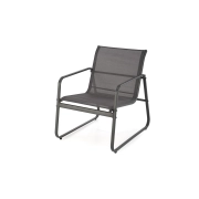 CONOR zestaw ogrodowy ( sofa + fotel 2x + ława ), ciemny popiel / jasny popiel – fotele stylowe, fotel wypoczynkowy, fotel tapicerowany, fotel do salonu, idealny do salonu