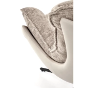 FOTEL WYPOCZYNKOWY OBROTOWY BEŻOWY LOBSTER – ergonomiczny fotel, fotel do biura, fotel obrotowy, fotel komputerowy, idealny do salonu