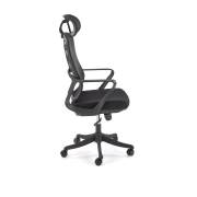 FOTEL OBROTOWY GABINETOWY CZARNY VESUVIO – fotel komputerowy, ergonomiczny fotel, fotel do biura, fotel obrotowy, idealny do salonu
