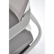 FOTEL OBROTOWY GABINETOWY POPIELATO BIAŁY VESUVIO 2 – ergonomiczny fotel, fotel komputerowy, fotel biurowy, fotel obrotowy, fotel do biura