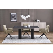 BOLERO stół rozkładany 160-250x90x78 cm dąb naturalny/czarny