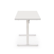 Biurko regulowane B54 biały 120x60 cm regulacja wysokości bok