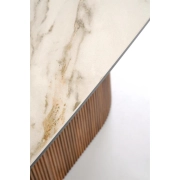 STÓŁ ROZKŁADANY 200-300X100 CM MARMUR ORZECHOWY FLAVOR detal blat