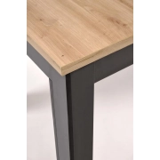 STÓŁ ROZKŁADANY 120-160 cm DĄB ARTISAN / CZARNY GIZMO