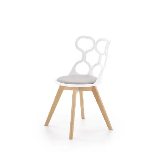 K308 krzesło biały / popiel