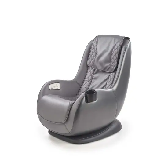 DOPIO fotel masujący wypoczynkowy z funkcją masażu popielaty