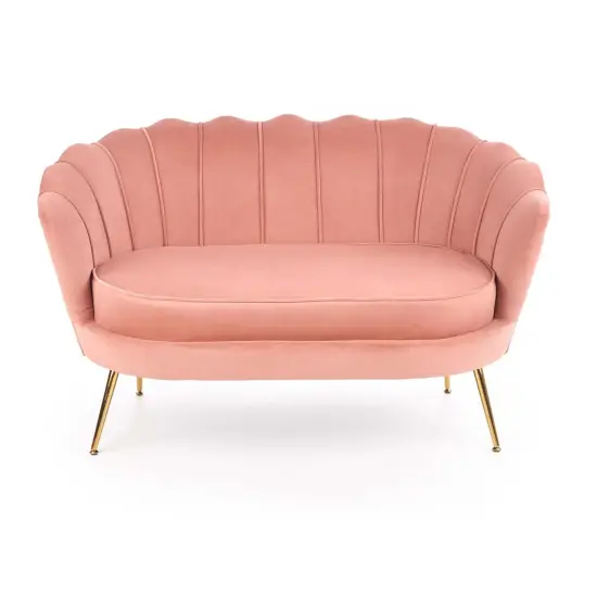 AMORINITO XL fotel wypoczynkowy jasny różowy / złoty