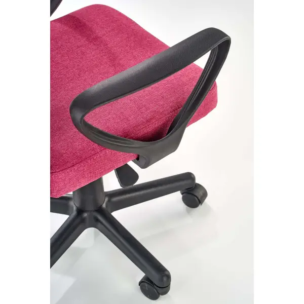 Fotel obrotowy Timmy różowo-czarny / tkanina