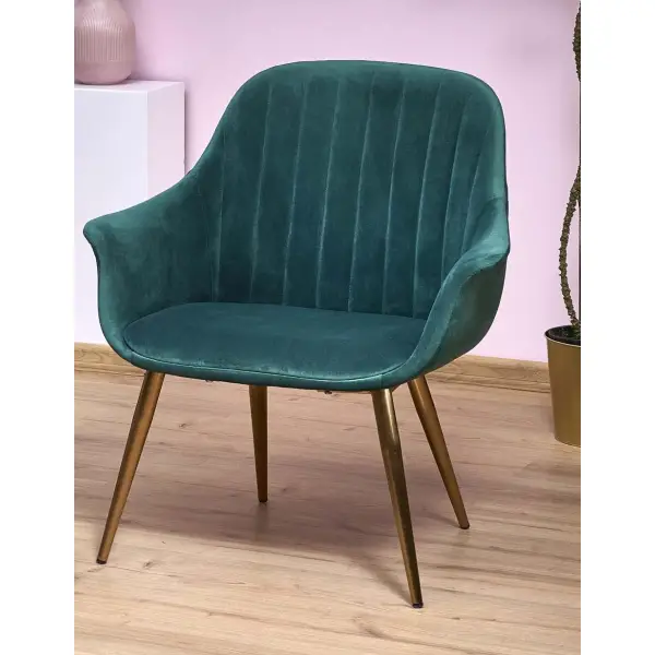 ELEGANCE 2 fotel wypoczynkowy tapicerka - ciemny zielony