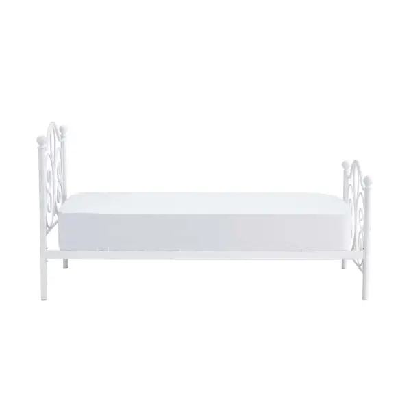 Łóżko metalowe 90x200 białe PANAMA