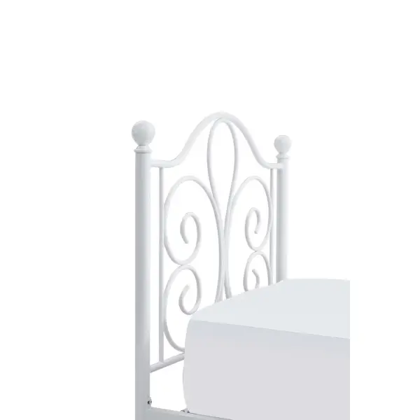 Łóżko metalowe 90x200 białe PANAMA