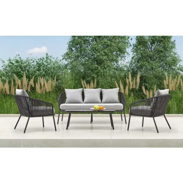 ROCCA zestaw ogrodowy sofa + fotel 2x + ława )