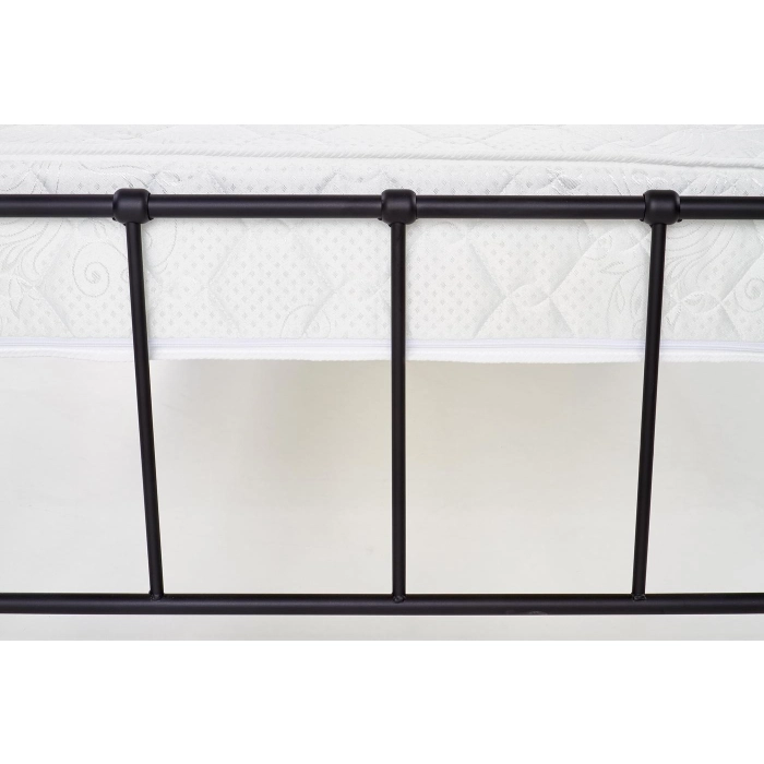 ŁÓŻKO METALOWE CZARNE LINDA 90x200 ze stelażem – łóżko tapicerowane, łóżko nowoczesne, łóżko 160x200, łóżko wygodne, łóżko sypialnia