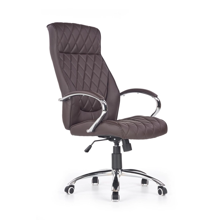 FOTEL OBROTOWY GABINETOWY HILTON czekoladowy – fotel obrotowy, fotel komputerowy, ergonomiczny fotel, fotel do biura, fotel biurowy