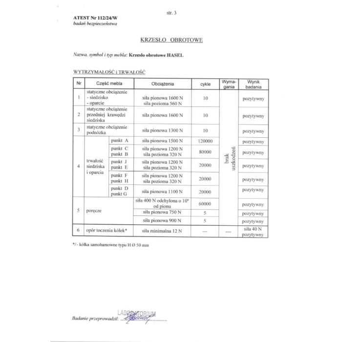 FOTEL OBROTOWY GABINETOWY HASEL czarny / popiel – nowoczesny, fotel do biura, fotel komputerowy, fotel biurowy, ergonomiczny fotel, fotel obrotowy